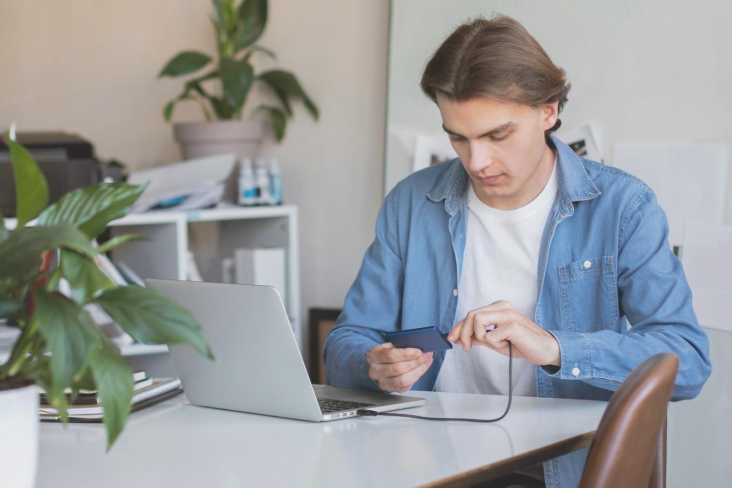 Financial planning workspace with charts and analysis tools